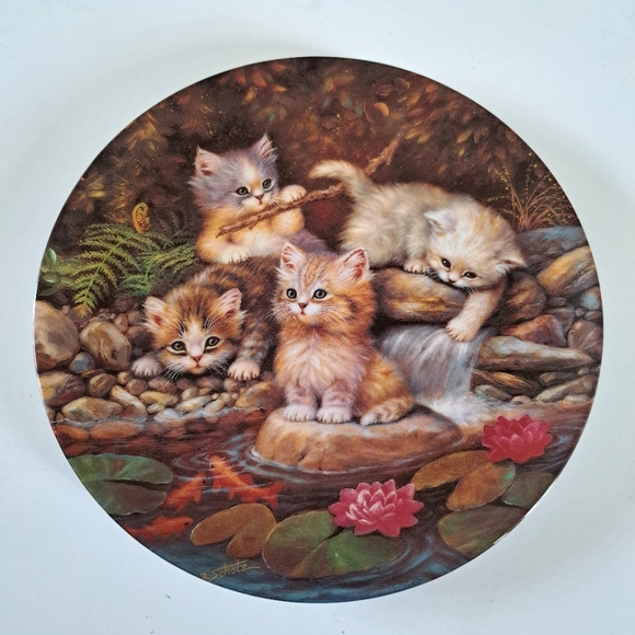 Plate with cute kittens - Picture 1 of 8